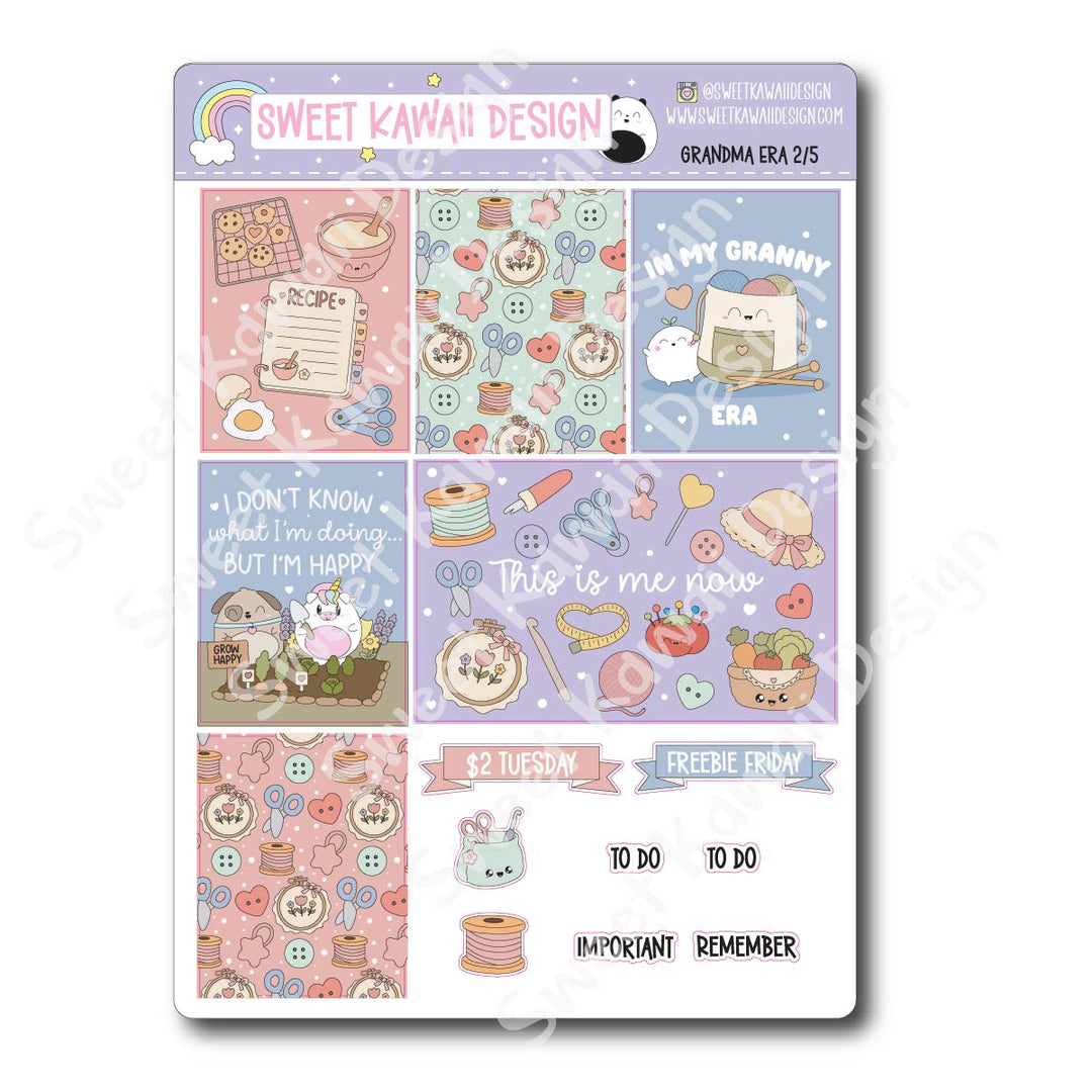 Weekly Kit - Grandma Era - SIZE OPTIONS AVAILABLE