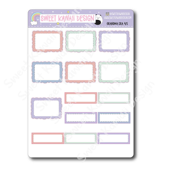 Weekly Kit - Grandma Era - SIZE OPTIONS AVAILABLE