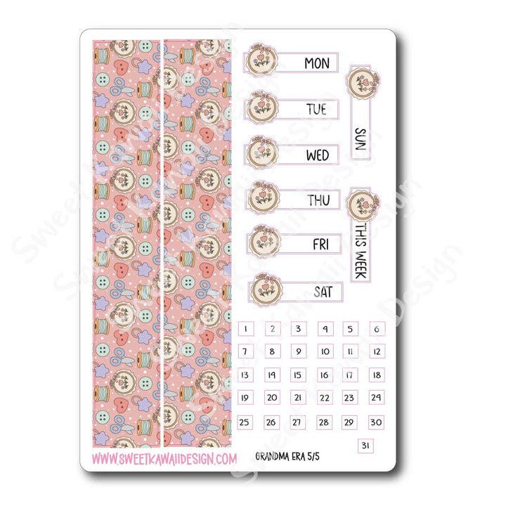 Weekly Kit - Grandma Era - SIZE OPTIONS AVAILABLE