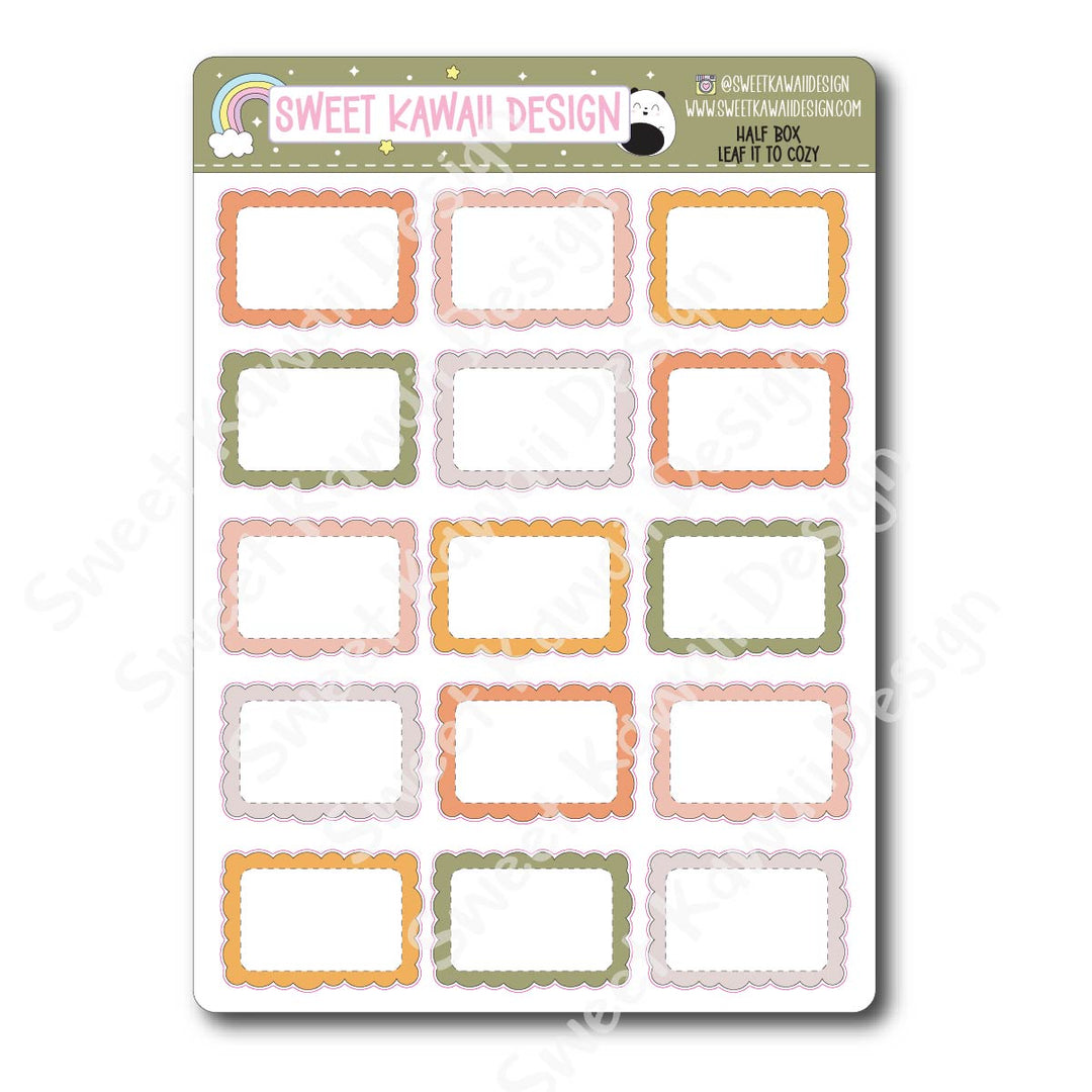 Two Dollar Basics - Leaf it to Cozy - Options Available