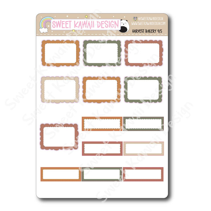 Weekly Kit - Harvest Bakery - SIZE OPTIONS AVAILABLE