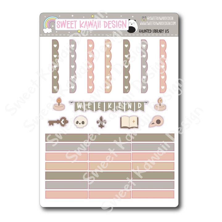 Weekly Kit - Haunted Library - SIZE OPTIONS AVAILABLE