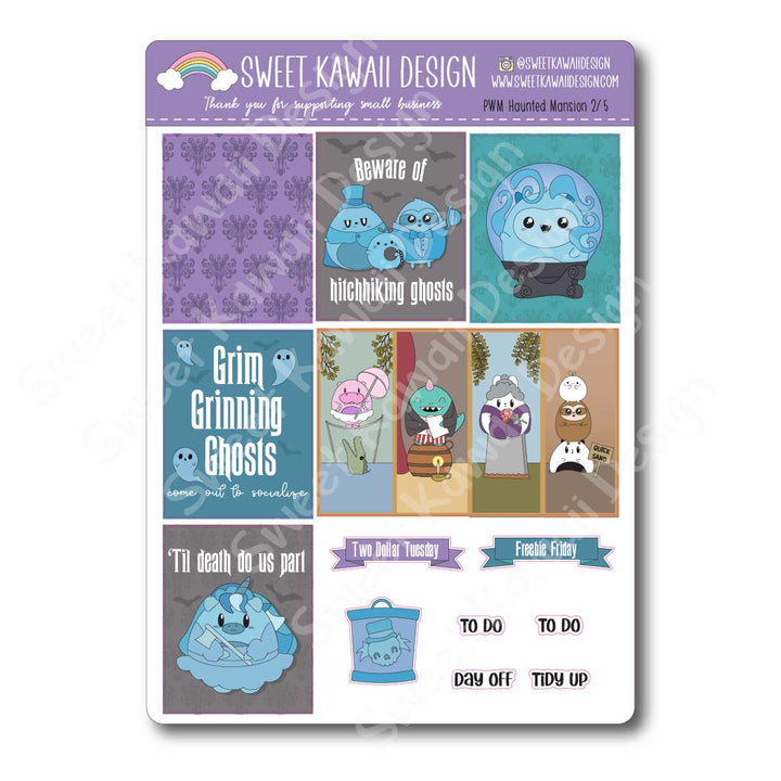 Weekly Kit  - Haunted Mansion - SIZE OPTIONS AVAILABLE