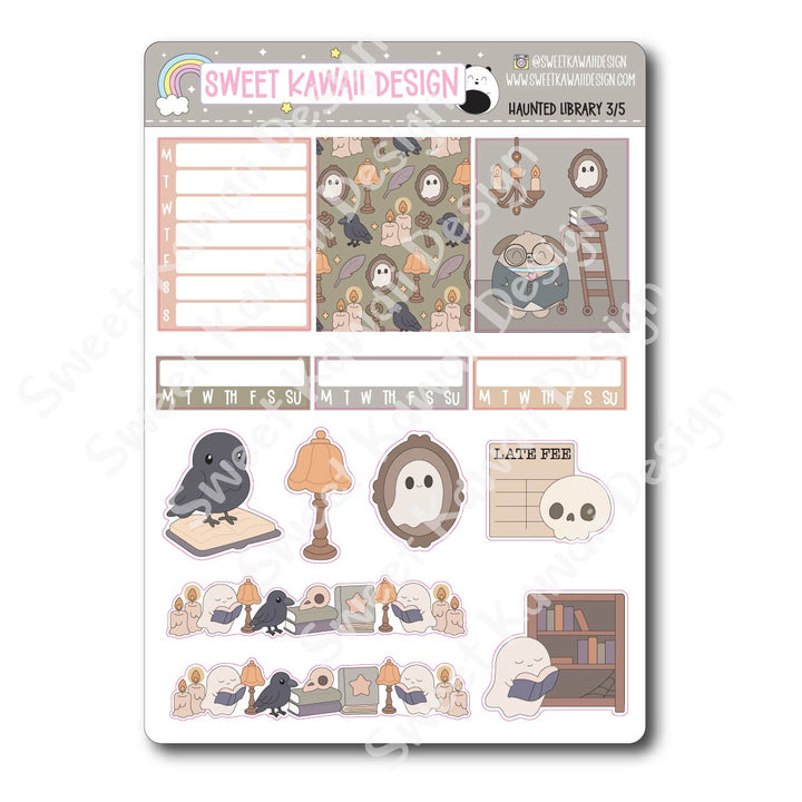 Weekly Kit - Haunted Library - SIZE OPTIONS AVAILABLE