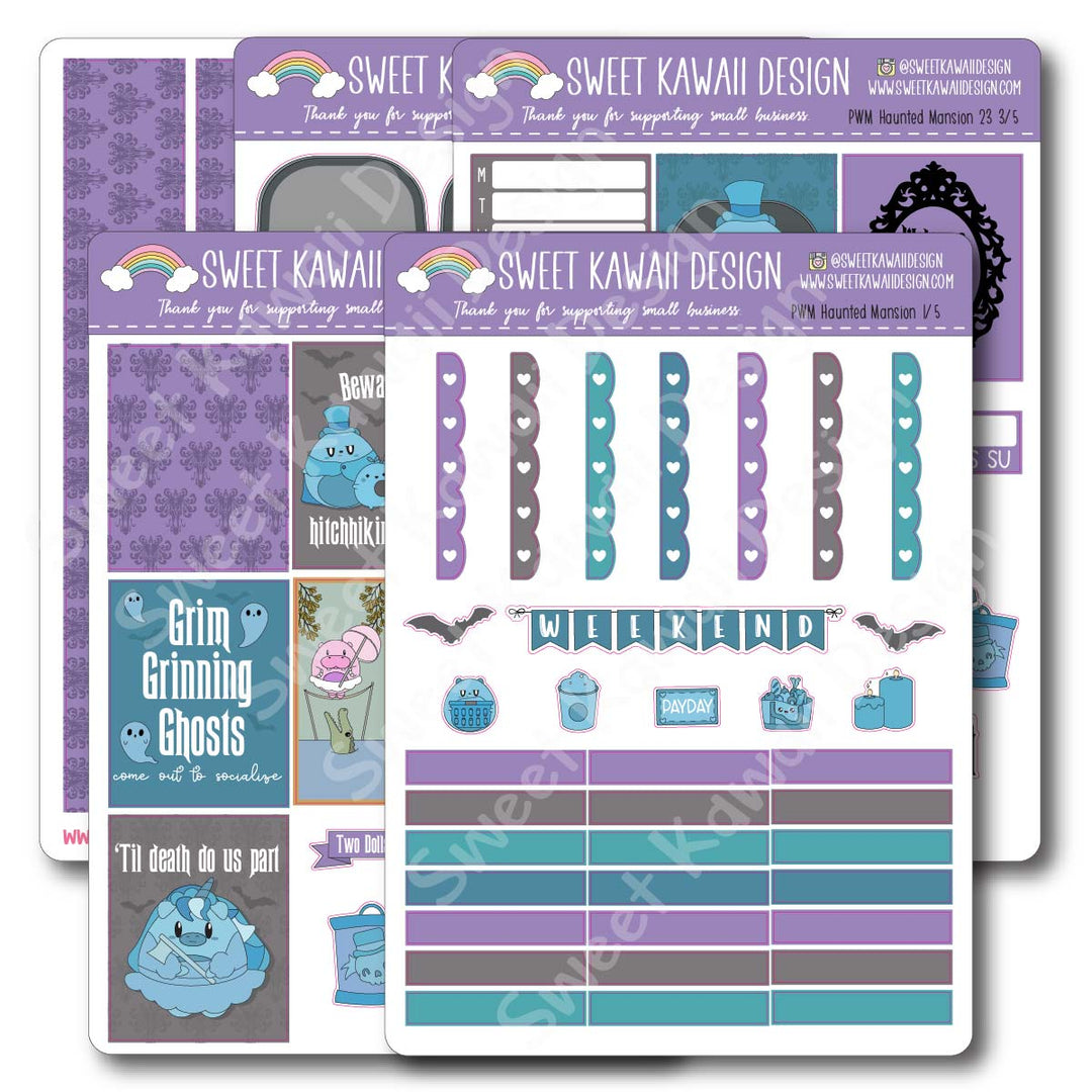 Weekly Kit  - Haunted Mansion - SIZE OPTIONS AVAILABLE