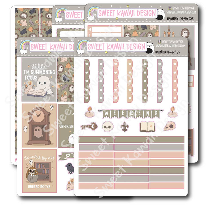 Weekly Kit - Haunted Library - SIZE OPTIONS AVAILABLE