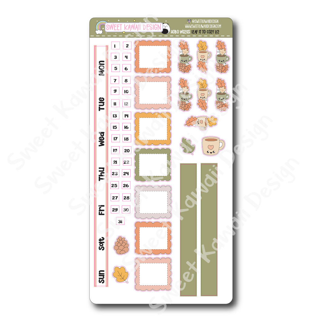 Weekly Kit - Leaf it to Cozy - SIZE OPTIONS AVAILABLE