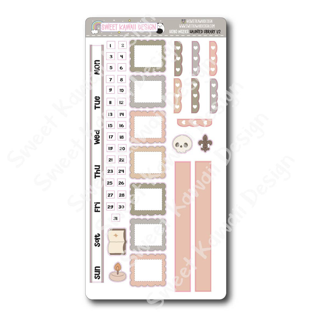 Weekly Kit - Haunted Library - SIZE OPTIONS AVAILABLE