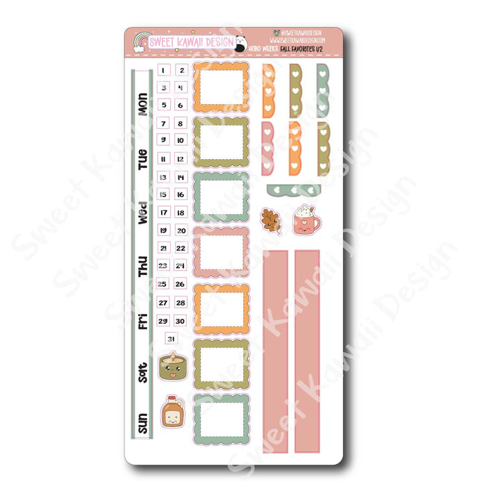 Weekly Kit - Fall Favorites - SIZE OPTIONS AVAILABLE