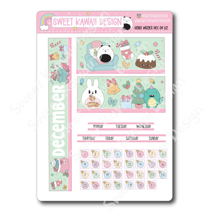 December 2026 Monthly Overview Stickers - HOBONICHI WEEKS
