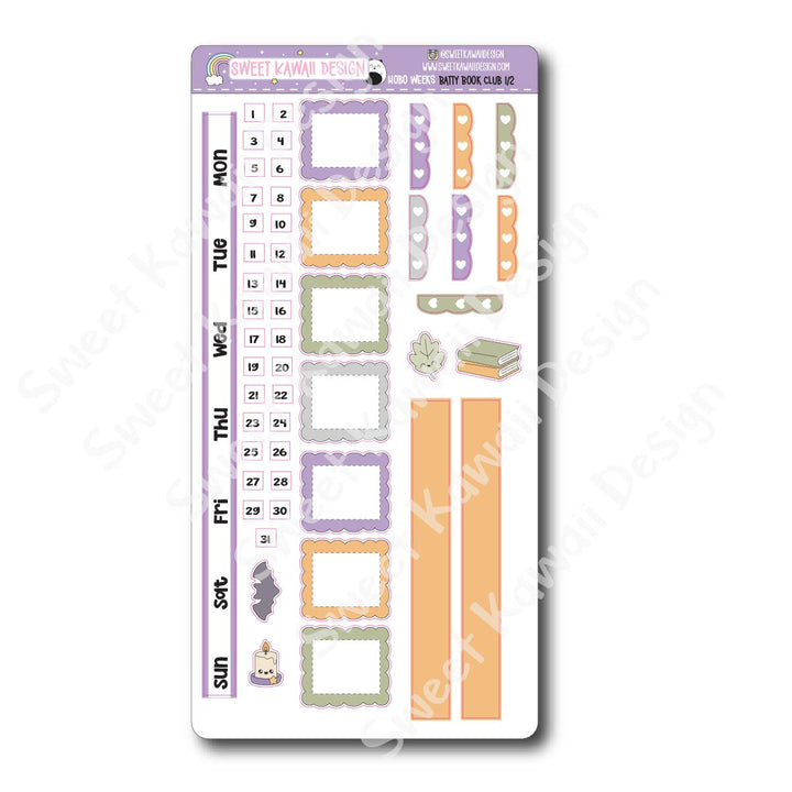 Weekly Kit - Batty Book Club - SIZE OPTIONS AVAILABLE