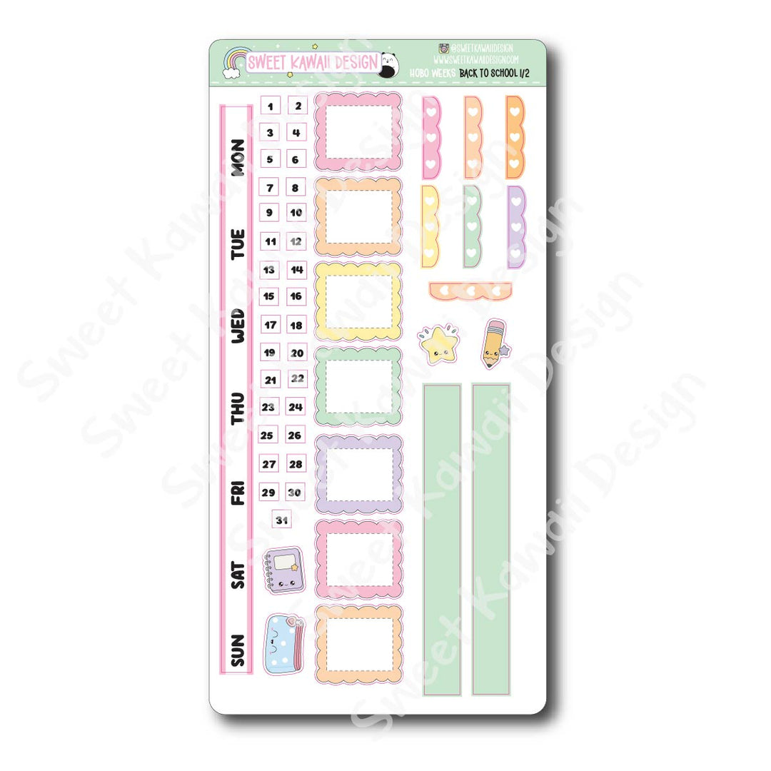Weekly Kit - Back to School - SIZE OPTIONS AVAILABLE