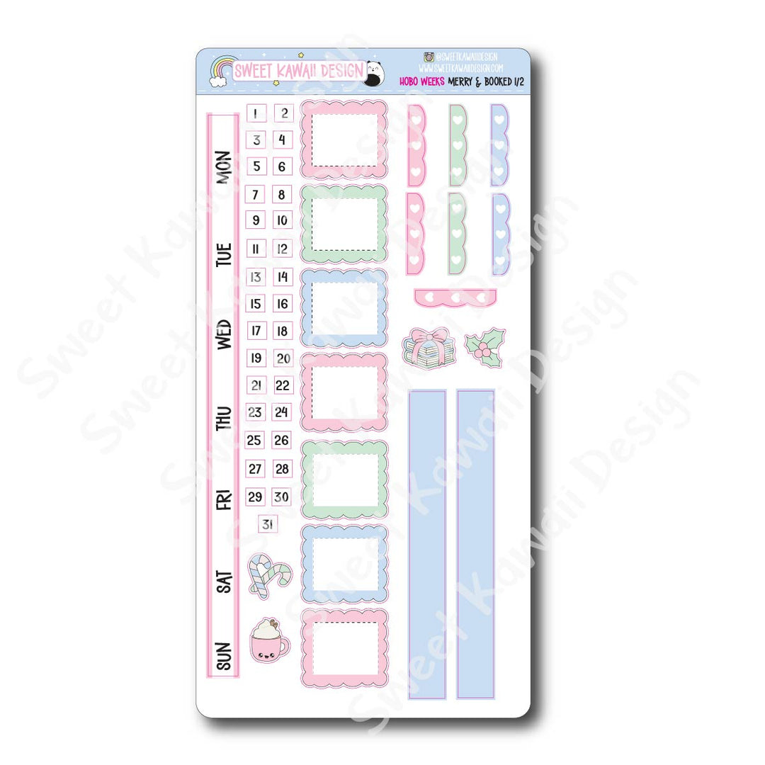 Weekly Kit - Merry and Booked - SIZE OPTIONS AVAILABLE