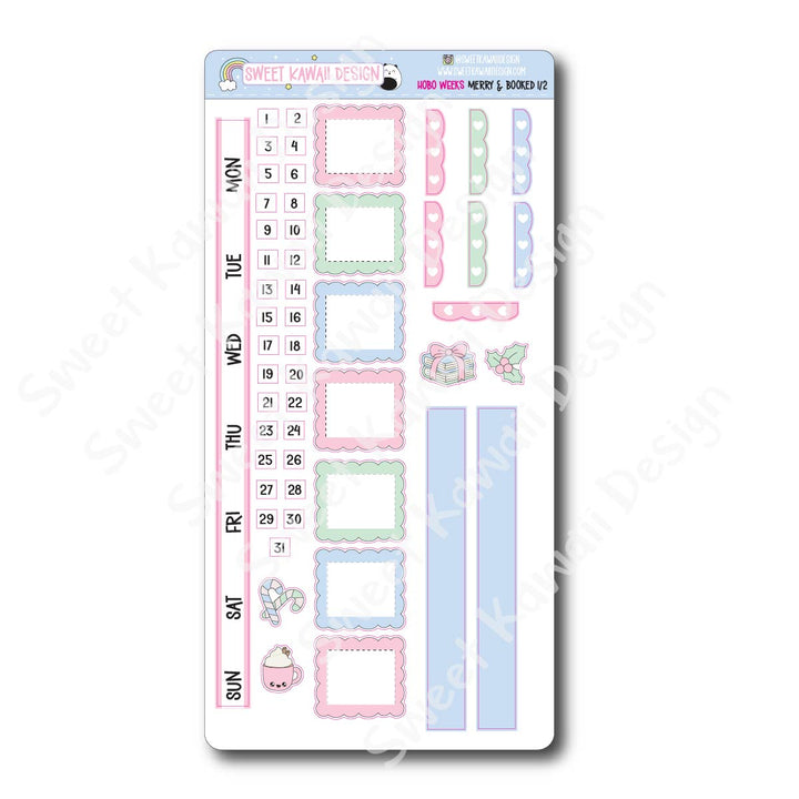 Weekly Kit - Merry and Booked - SIZE OPTIONS AVAILABLE