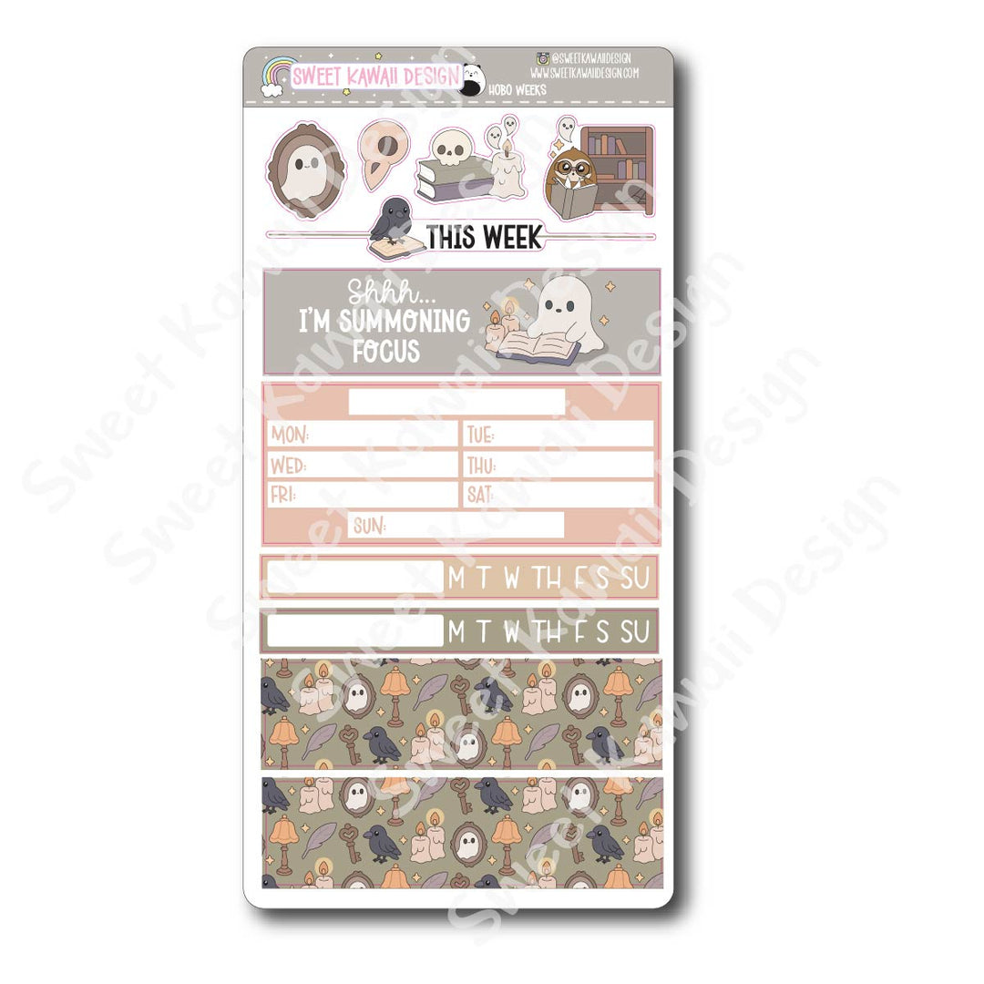 Weekly Kit - Haunted Library - SIZE OPTIONS AVAILABLE