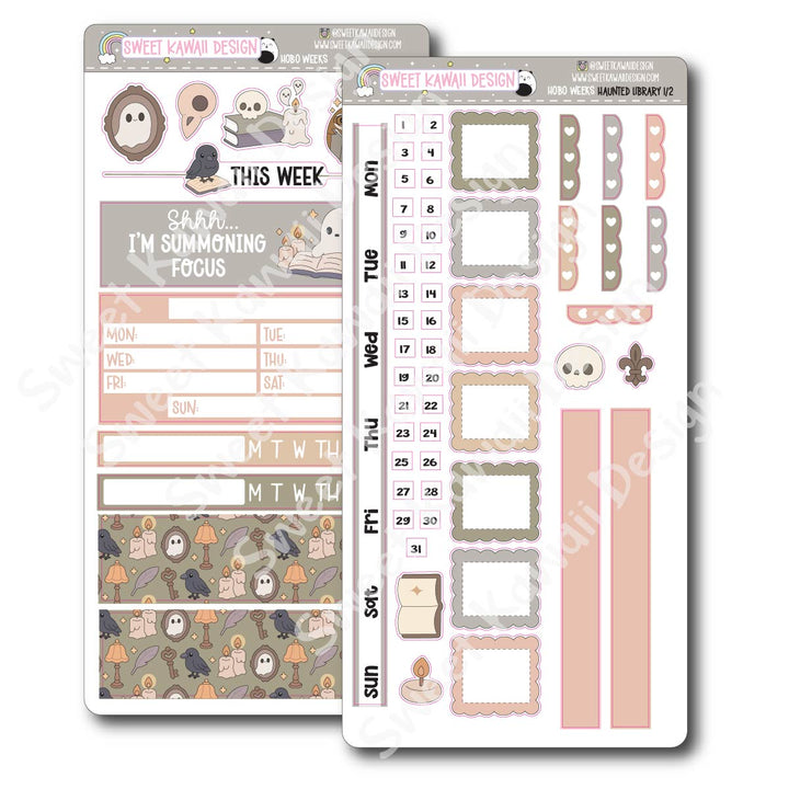 Weekly Kit - Haunted Library - SIZE OPTIONS AVAILABLE