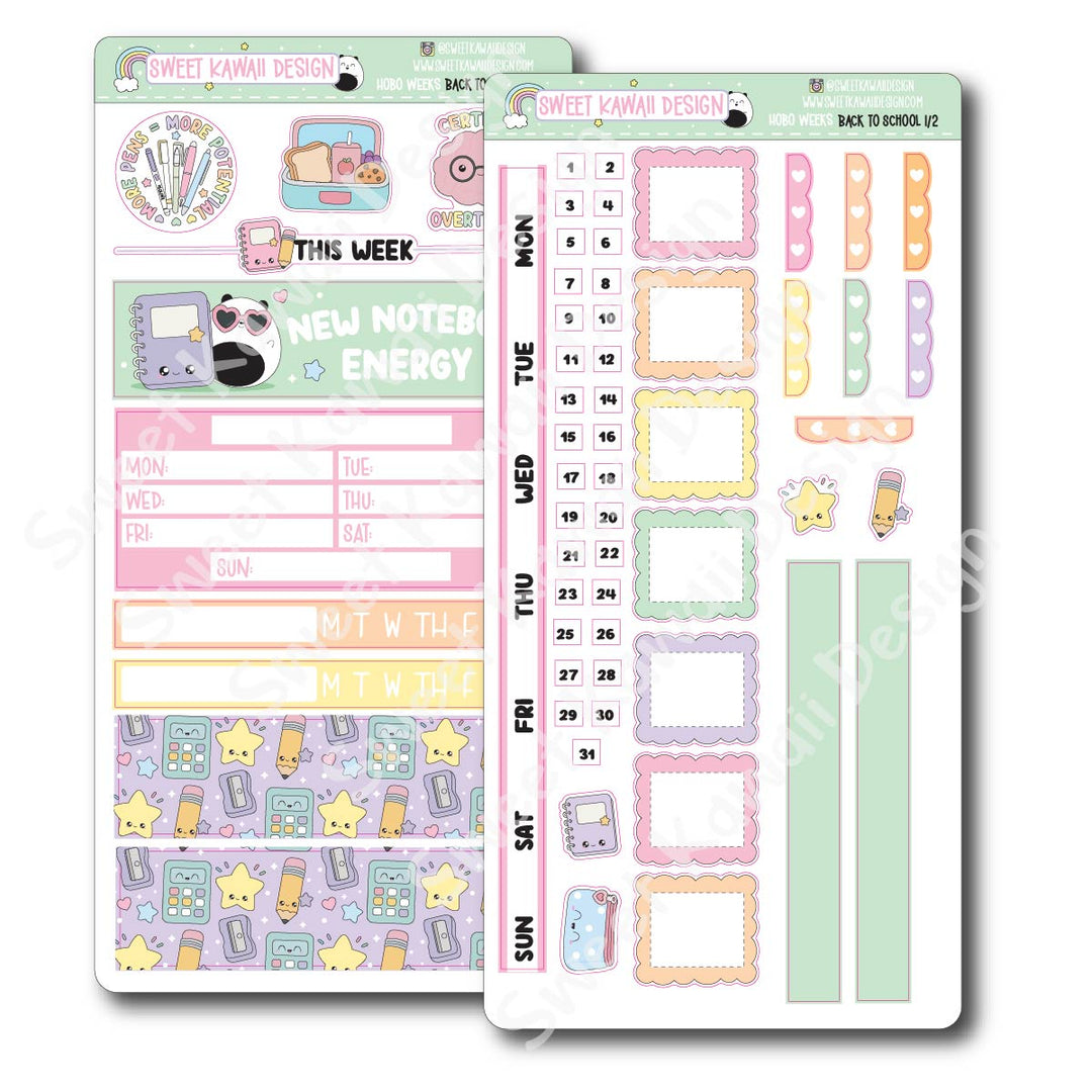 Weekly Kit - Back to School - SIZE OPTIONS AVAILABLE