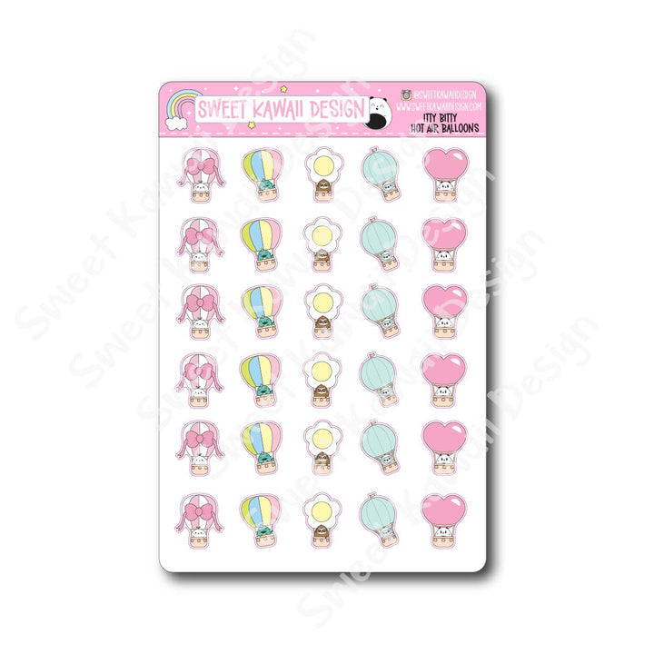 Kawaii Hot Air Balloon Stickers
