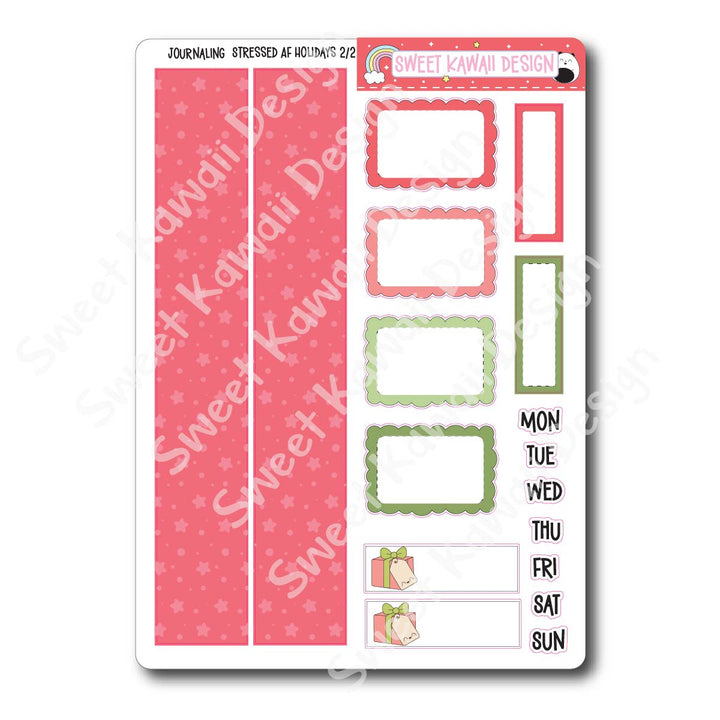 Journaling Kit - Stressed AF Holidays