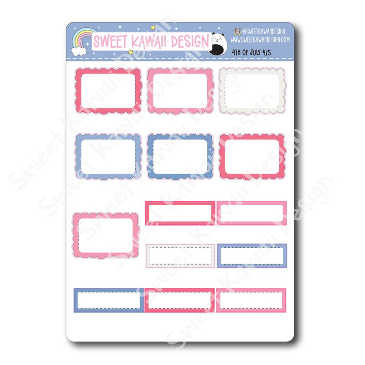 Weekly Kit - 4th of July - SIZE OPTIONS AVAILABLE