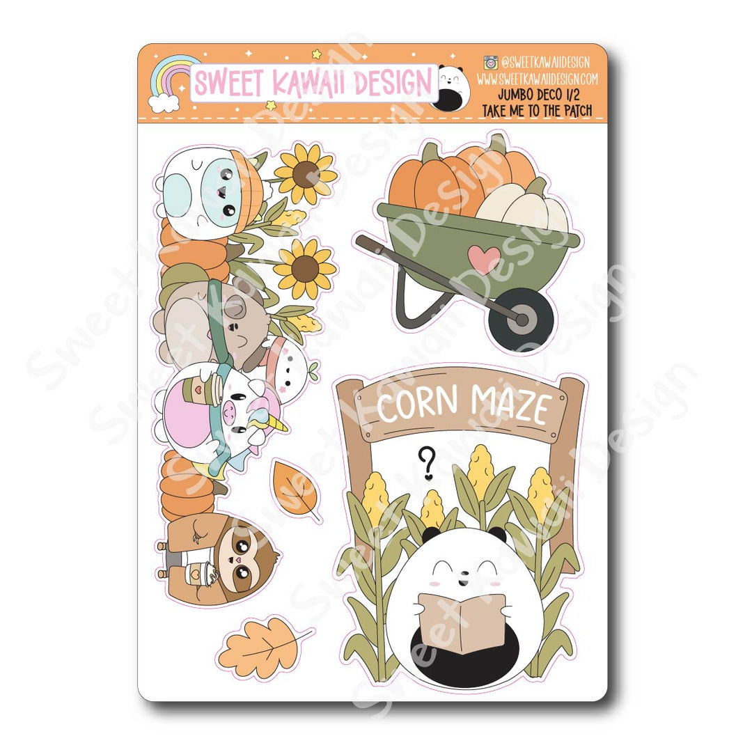 Kawaii Jumbo Deco Stickers - Take Me To The Patch