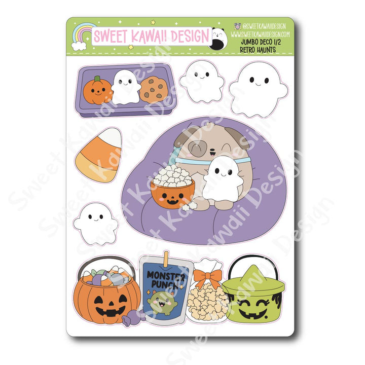 Kawaii Jumbo Deco Stickers - Retro Haunts