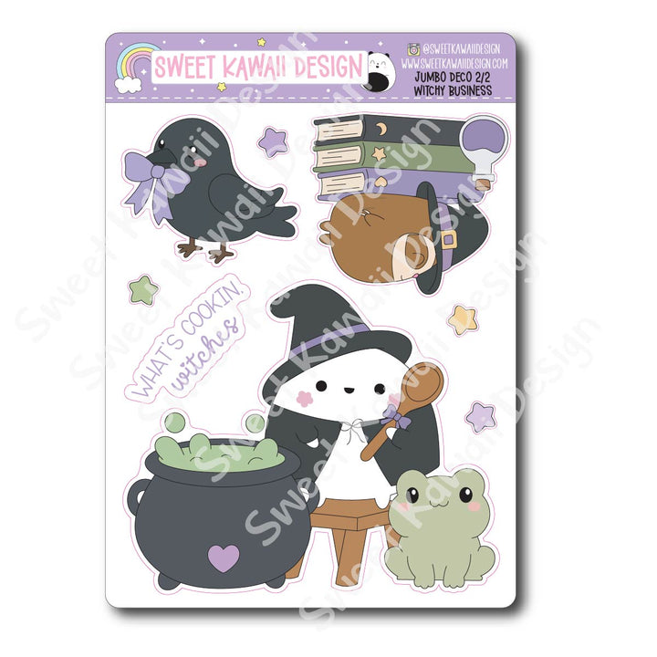 Kawaii Jumbo Deco Stickers - Witchy Business