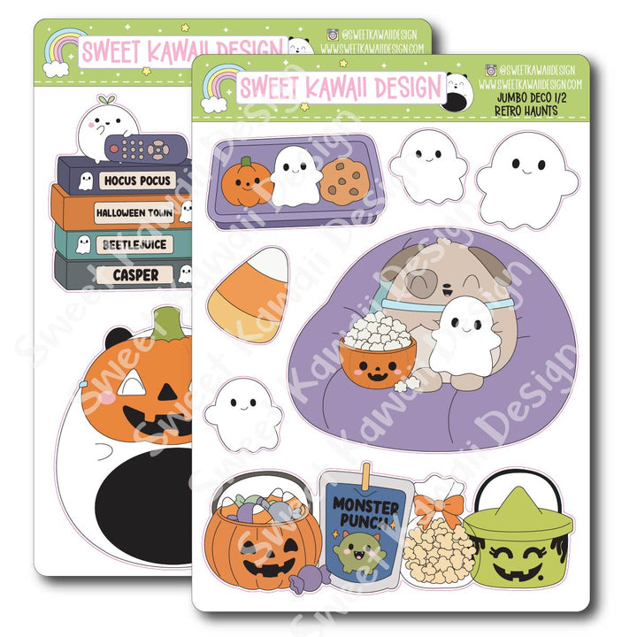 Kawaii Jumbo Deco Stickers - Retro Haunts