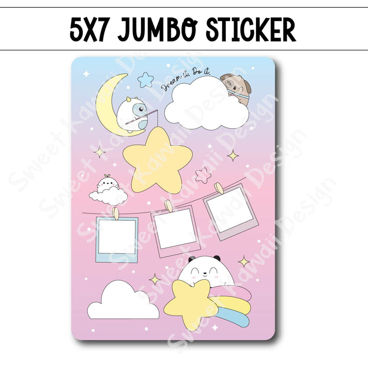 Kawaii Jumbo Sticker - Vision Board