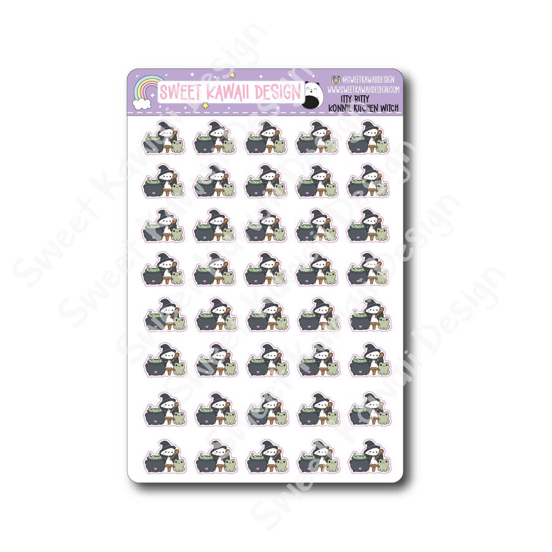 Kawaii Konnie Stickers - Kitchen Witch
