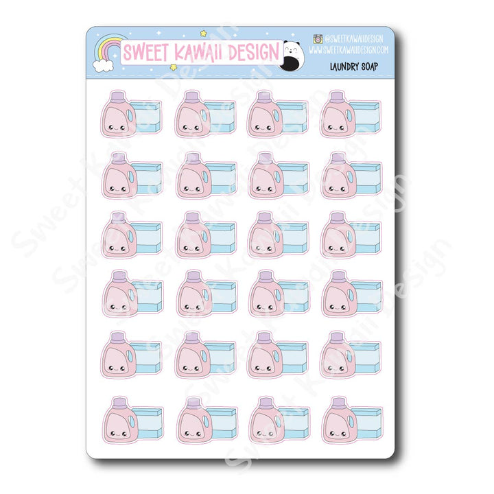 Kawaii Laundry Soap Stickers