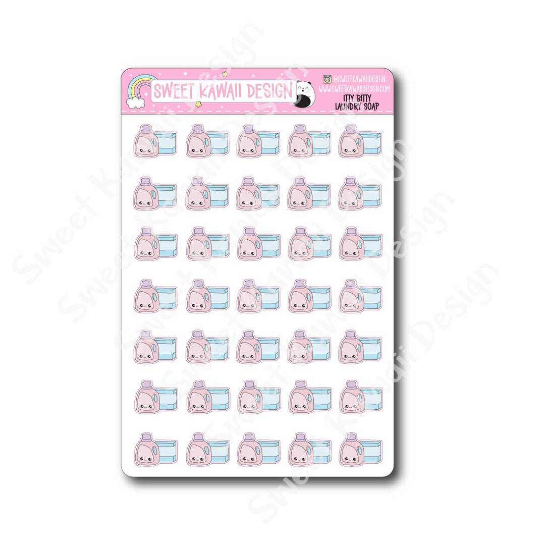 Kawaii Laundry Soap Stickers
