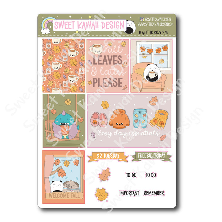 Weekly Kit - Leaf it to Cozy - SIZE OPTIONS AVAILABLE