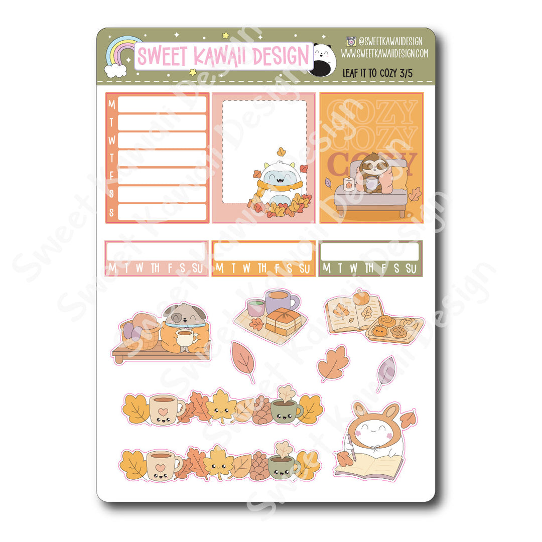 Weekly Kit - Leaf it to Cozy - SIZE OPTIONS AVAILABLE