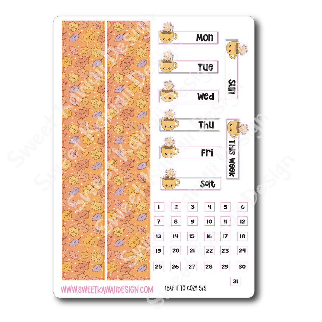 Weekly Kit - Leaf it to Cozy - SIZE OPTIONS AVAILABLE
