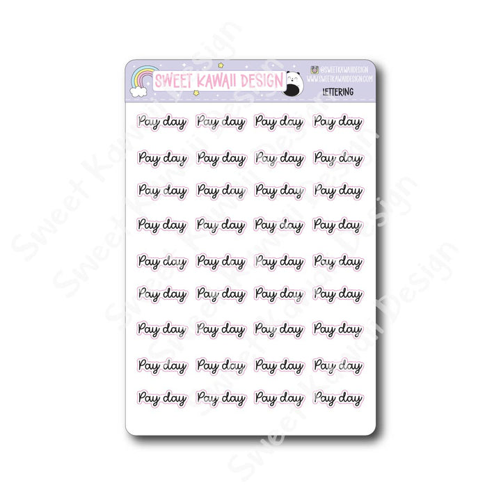 Lettering - Pay Day (Cursive)