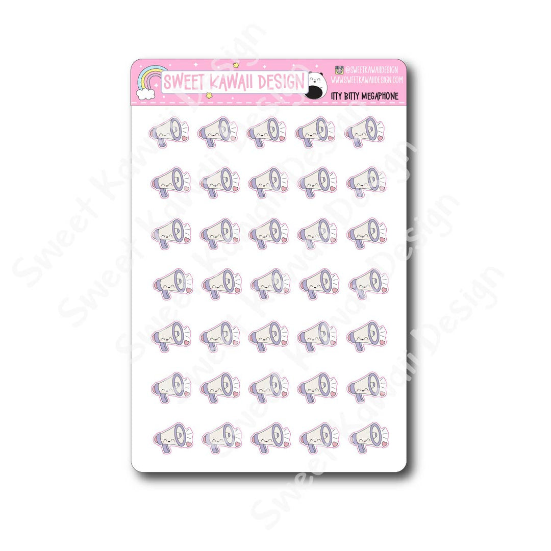 Kawaii Megaphone Stickers