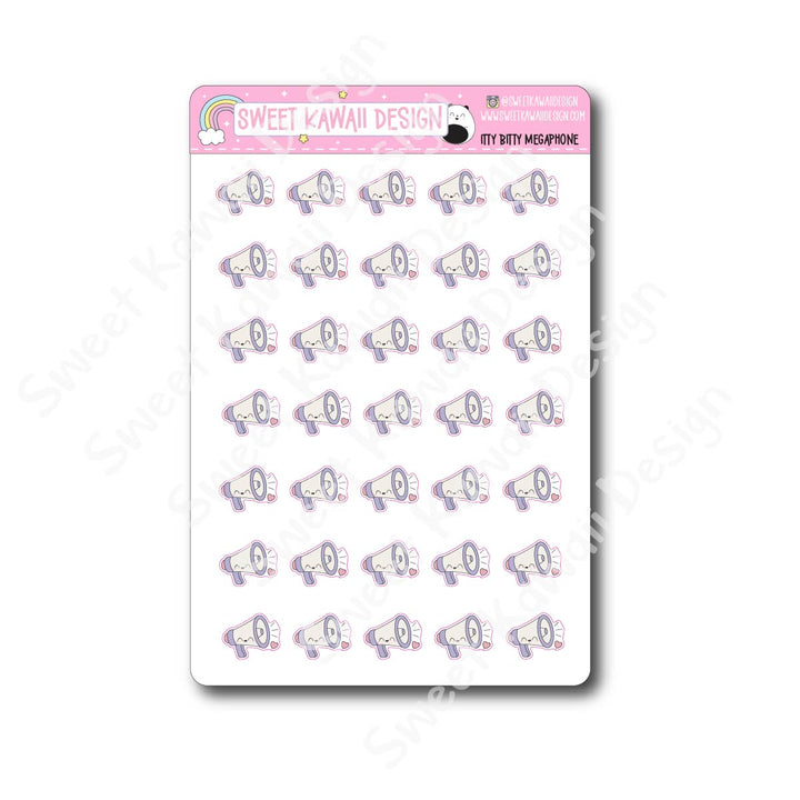 Kawaii Megaphone Stickers