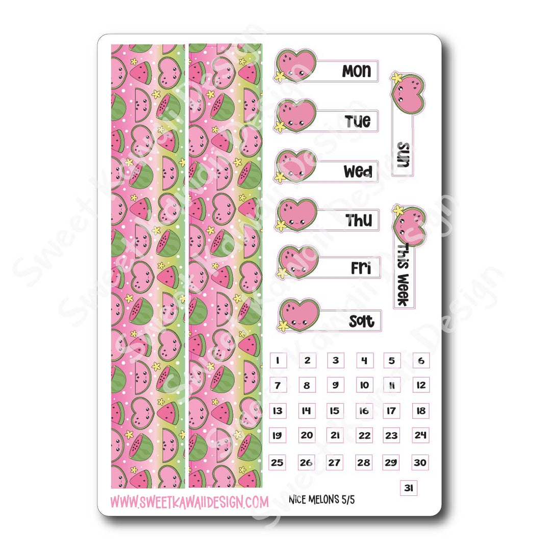 Weekly Kit -Nice Melons - SIZE OPTIONS AVAILABLE