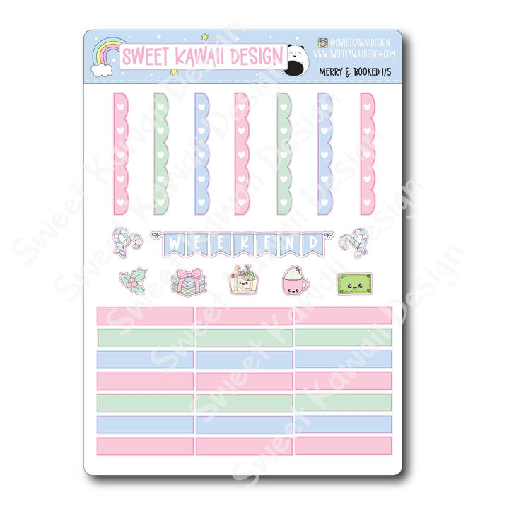 Weekly Kit - Merry and Booked - SIZE OPTIONS AVAILABLE