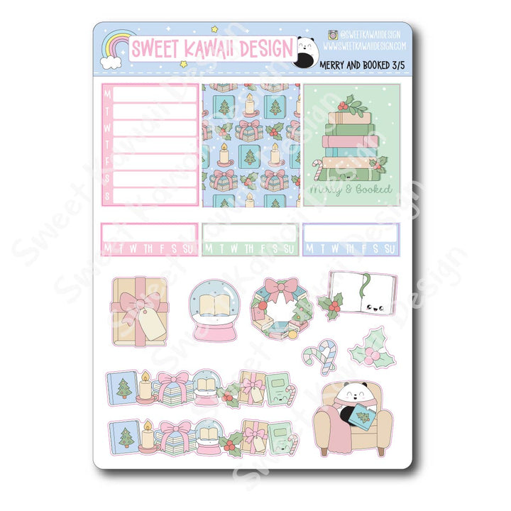 Weekly Kit - Merry and Booked - SIZE OPTIONS AVAILABLE