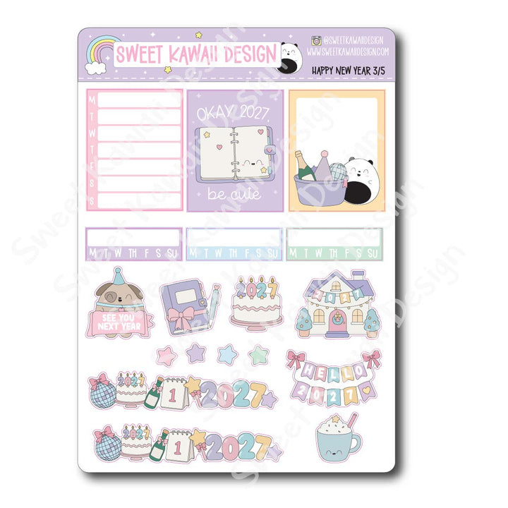 Weekly Kit - Happy New Year - SIZE OPTIONS AVAILABLE