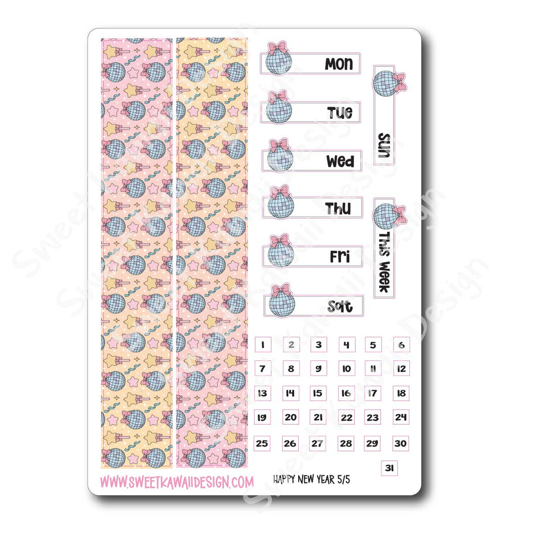 Weekly Kit - Happy New Year - SIZE OPTIONS AVAILABLE