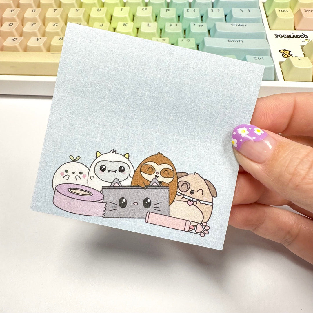 3x3 Critters and Stationery Sticky Notes
