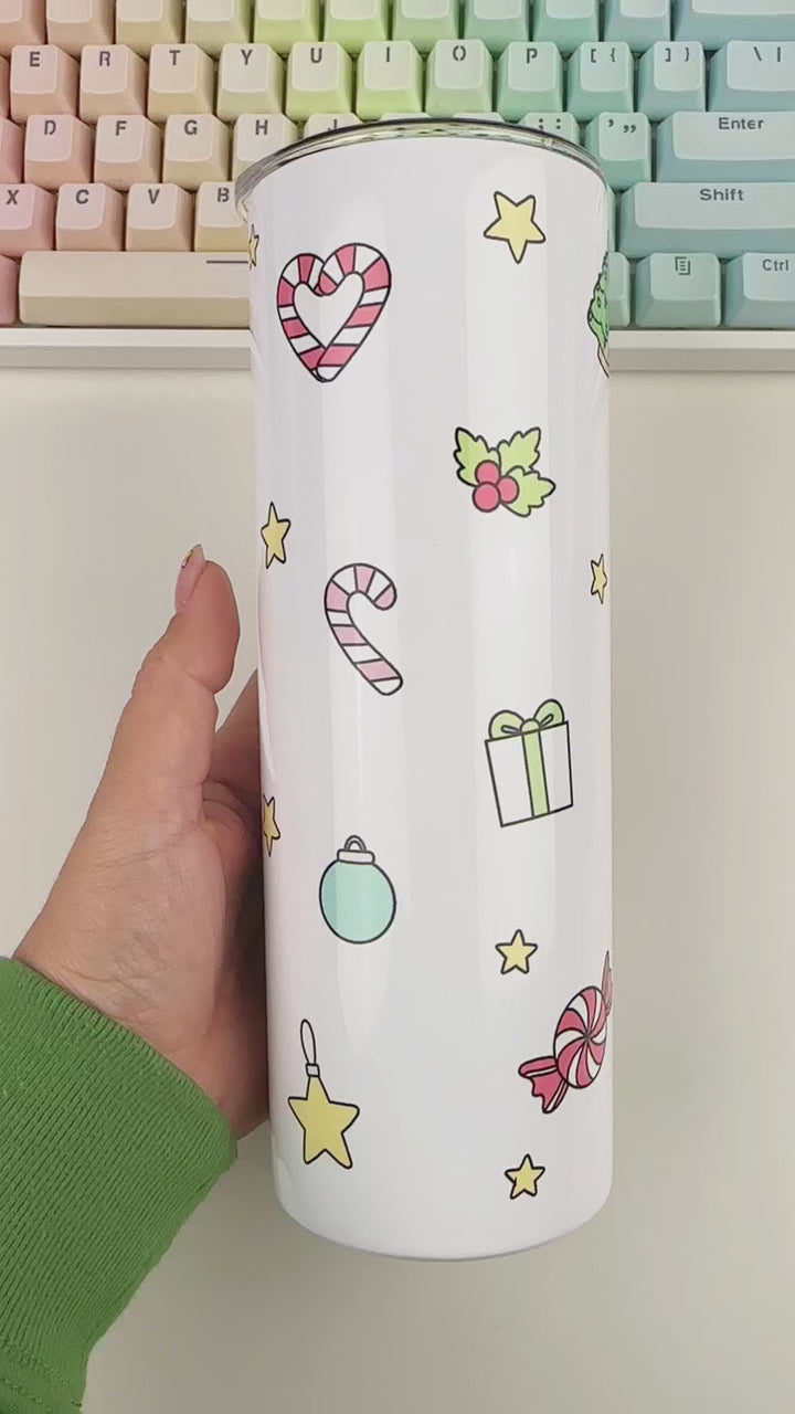 20oz Skinny Insulated Tumbler - Jolly