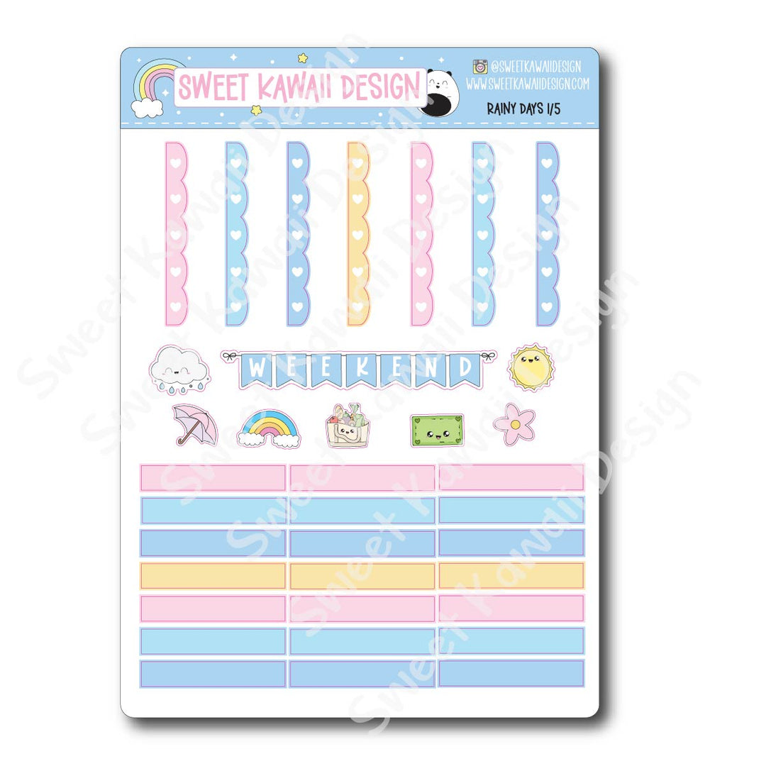 Weekly Kit - Rainy Days - SIZE OPTIONS AVAILABLE