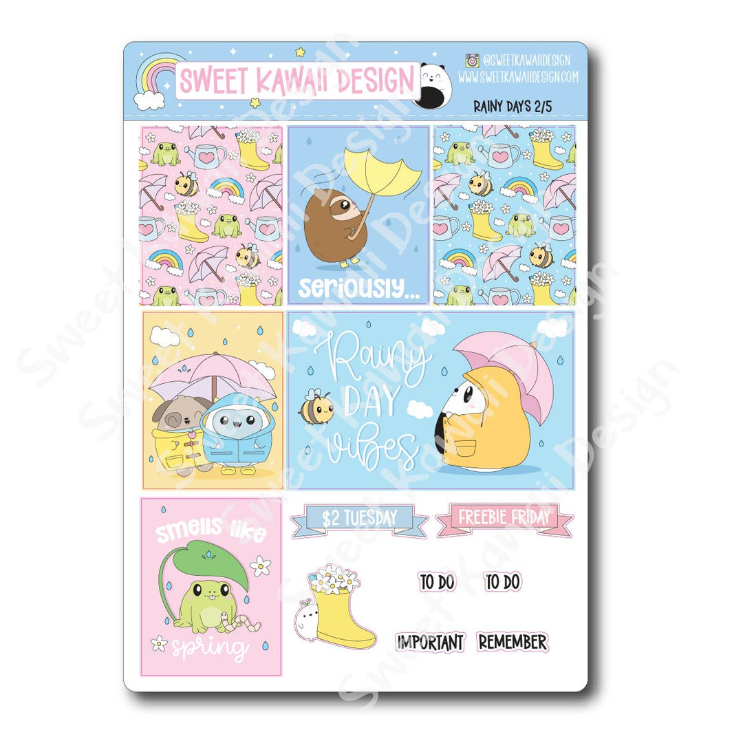 Weekly Kit - Rainy Days - SIZE OPTIONS AVAILABLE