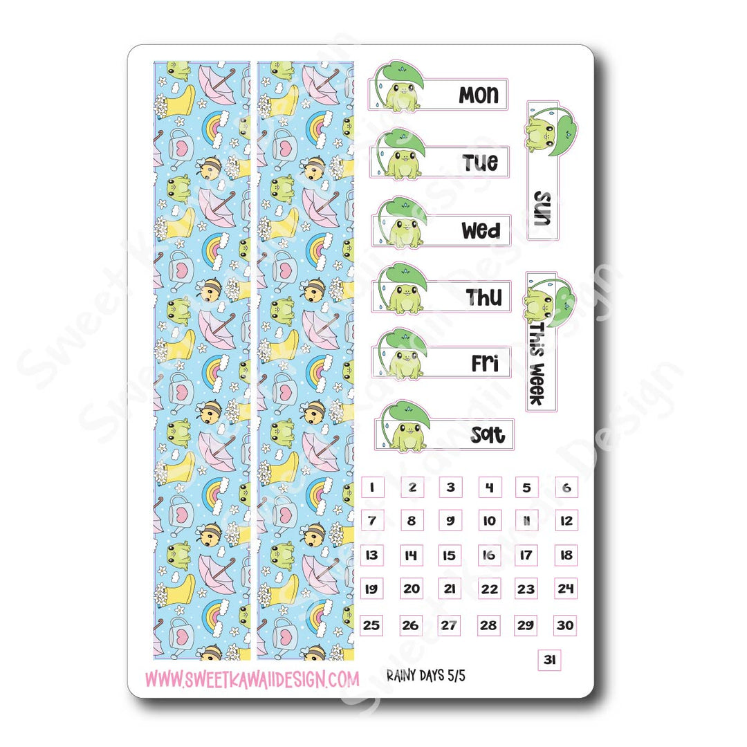 Weekly Kit - Rainy Days - SIZE OPTIONS AVAILABLE