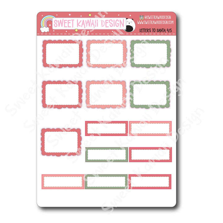 Weekly Kit - Letters to Santa - SIZE OPTIONS AVAILABLE