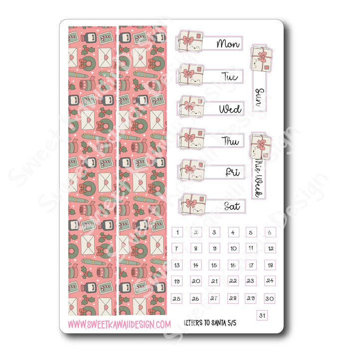 Weekly Kit - Letters to Santa - SIZE OPTIONS AVAILABLE